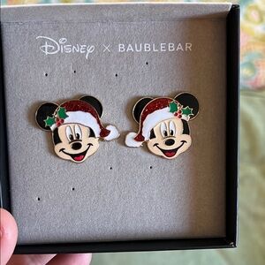 BaubleBar Disney Mickey Mouse Festive Earrings